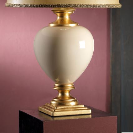 ONLI - Stalinis šviestuvas AMADEUS 1xE27/15W/230V 72 cm smėlio spalva/auksas