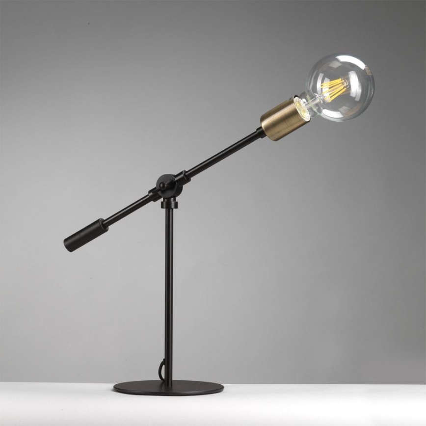 ONLI - Stalinis šviestuvas ASTE 1xE27/15W/230V 45 cm juoda/auksas