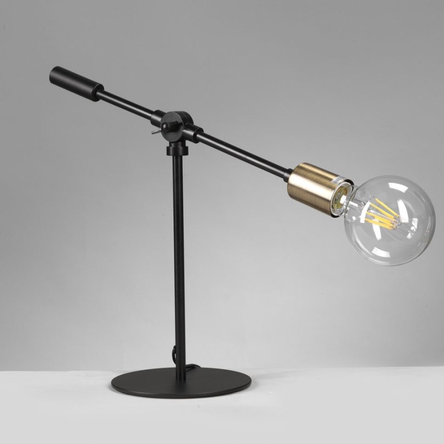 ONLI - Stalinis šviestuvas ASTE 1xE27/15W/230V 45 cm juoda/auksas