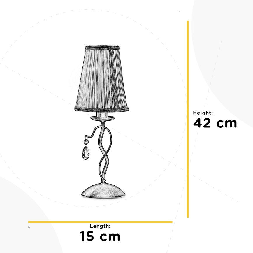 ONLI - Stalinis šviestuvas DELIA 1xE14/6W/230V 42 cm