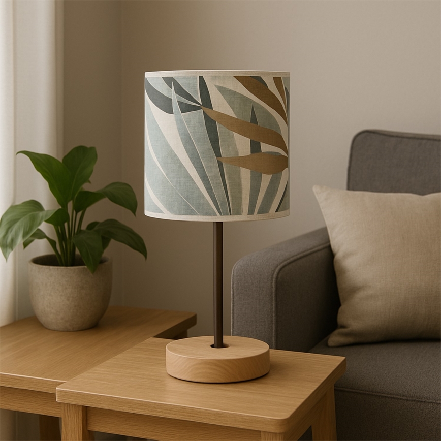 ONLI - Stalinis šviestuvas FLORA 1xE27/22W/230V 28 cm žalia/auksas
