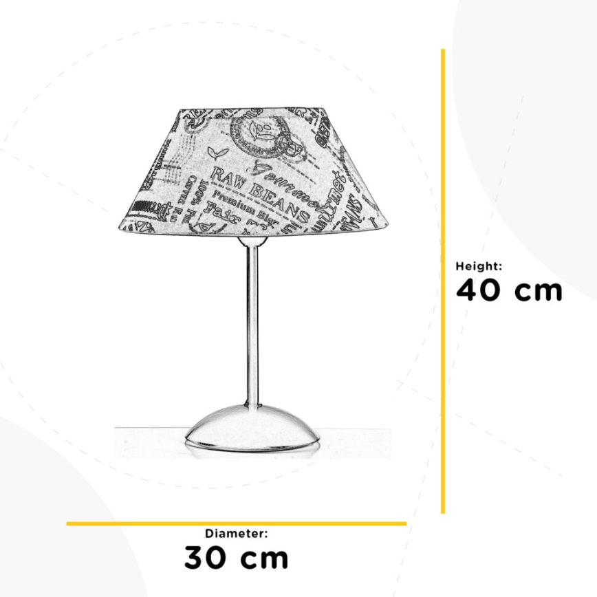 ONLI - Stalinis šviestuvas MAIDA 1xE27/15W/230V 40 cm ruda
