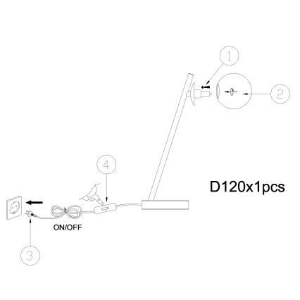 ONLI - Stalinis šviestuvas PALOMA 1xG9/10W/230V 38,5 cm auksas