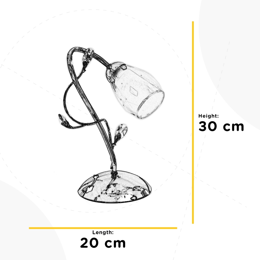 ONLI - Stalinis šviestuvas SHARON 1xE14/6W/230V 30 cm