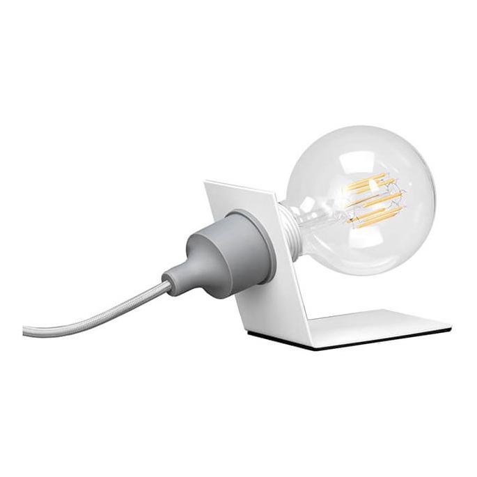 ONLI - Stalinis šviestuvas WIRE 1xE27/15W/230V 10 cm pilka/balta