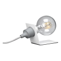 ONLI - Stalinis šviestuvas WIRE 1xE27/15W/230V 9 cm pilka/balta