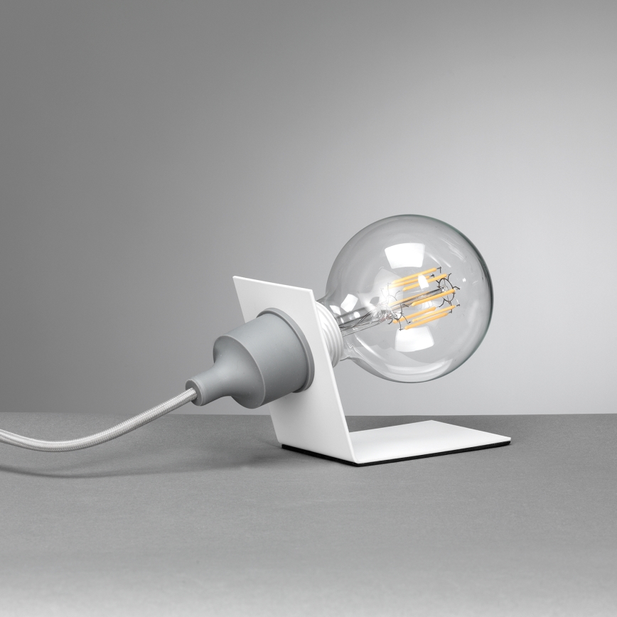 ONLI - Stalinis šviestuvas WIRE 1xE27/15W/230V 9 cm pilka/balta