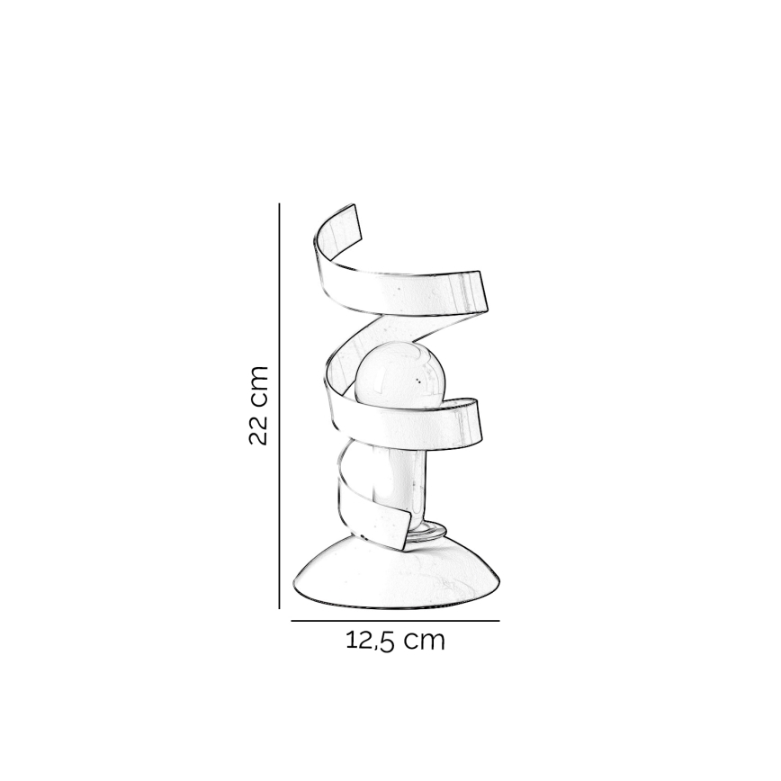 ONLI - Stalinis šviestuvas ZOE 1xE14/6W/230V 22 cm balta