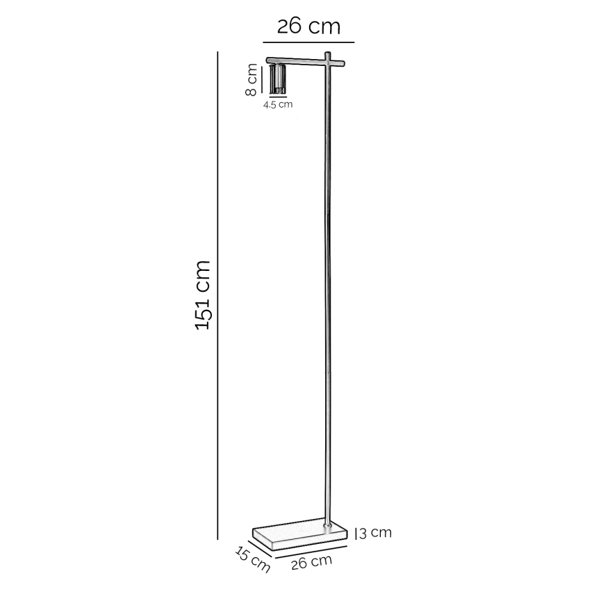 ONLI - Toršeras CROSS 1xE27/22W/230V juoda/žalvaris