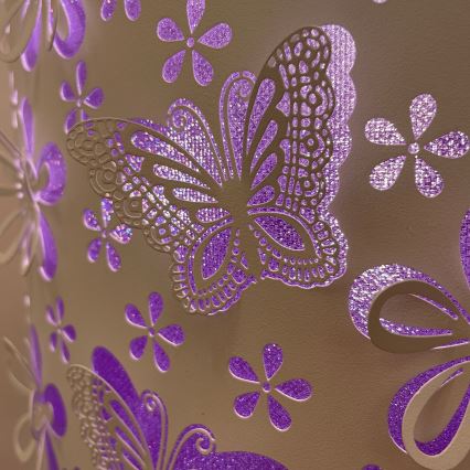 ONLI - Toršeras TITILLA 1xE27/22W/230V violetinė/balta