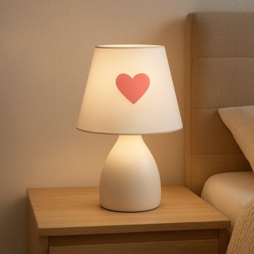 ONLI - Vaikiška stalinė lempa TITTA 1xE14/6W/230V 20 cm balta