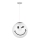 ONLI - Vaikiškas pakabinamas šviestuvas ant laido SMILEY 1xE27/15W/230V balta