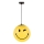 ONLI - Vaikiškas pakabinamas šviestuvas su laidu SMILEY 1xE27/15W/230V geltonas