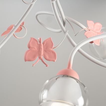 ONLI - Vaikiškas sietynas BUTTERFLY 3xE14/6W/230V