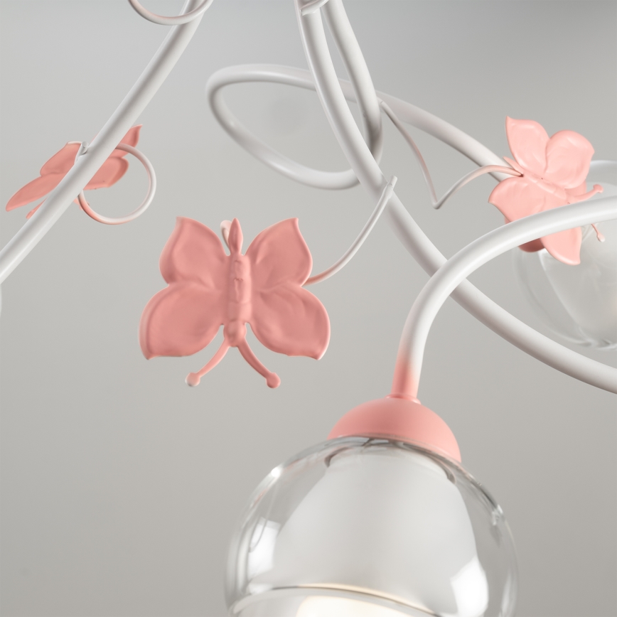 ONLI - Vaikiškas sietynas BUTTERFLY 3xE14/6W/230V