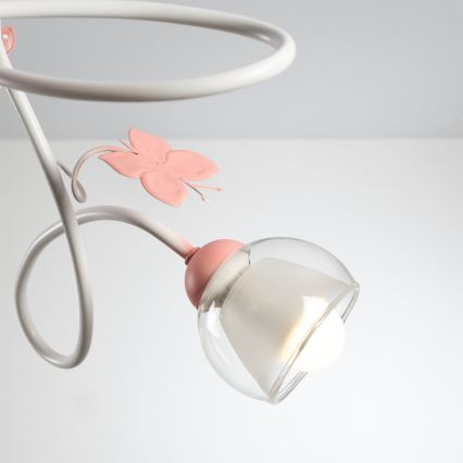 ONLI - Vaikiškas sietynas BUTTERFLY 3xE14/6W/230V