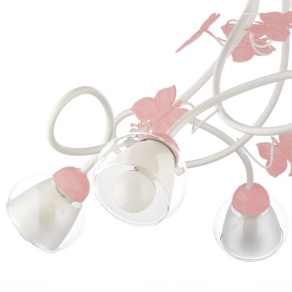ONLI - Vaikiškas sietynas BUTTERFLY 5xE14/6W/230V