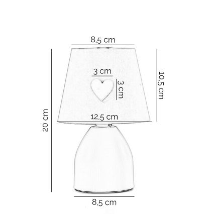ONLI - Vaikiškas šviestuvas TITTA 1xE14/6W/230V 20 cm rausva