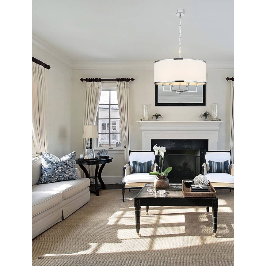 Open Design OR80216 - pakabinama liustra CASA 6xE14/15W/230V kreminė/blizgus chromas