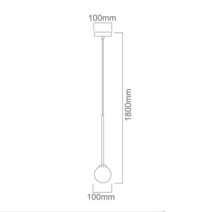 Open Design OR80629 - Pakabinamas šviestuvas ant laido OTA 1xG9/8W/230V juodas