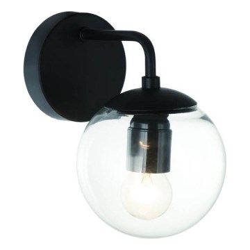 Open Design OR81404 - Sieninis šviestuvas BAO 1xE27/8W/230V juoda/skaidri