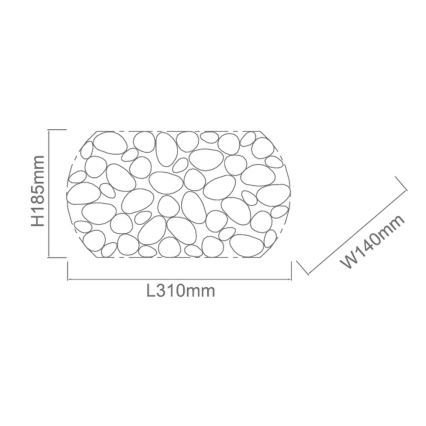 Open Design OR81466 - Sieninis šviestuvas CARERA 1xG9/7W/230V baltas