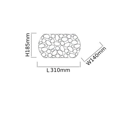 Open Design OR81473 - Sieninis šviestuvas CARERA 1xG9/7W/230V blizgus chromas