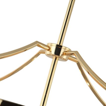 Open Design OR84146 - Pakabinamas šviestuvas ant strypo STANZA 4xE27/15W/230V Ø55 cm auksinis/juodas