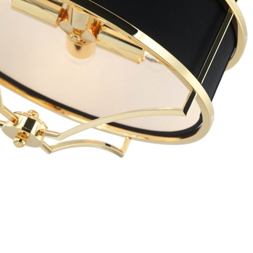 Open Design OR84153 - Pakabinama liustra ant strypo STESSO 4xE27/15W/230V Ø 42 cm auksinė/juoda