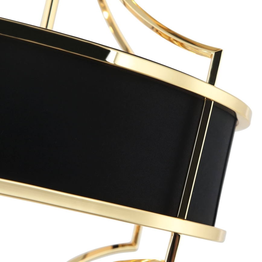 Open Design OR84153 - Pakabinama liustra ant strypo STESSO 4xE27/15W/230V Ø 42 cm auksinė/juoda