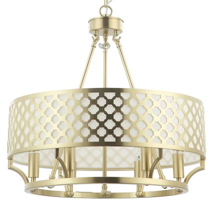 Open Design OR84382 - Pakabinamas šviestuvas ant grandinės VERNO 6xE14/12W/230V, skersmuo 55 cm, žalvaris