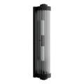 Open Design OR84498 - Vonios sieninis šviestuvas FUMI 2xG9/8W/230V IP44 juodas