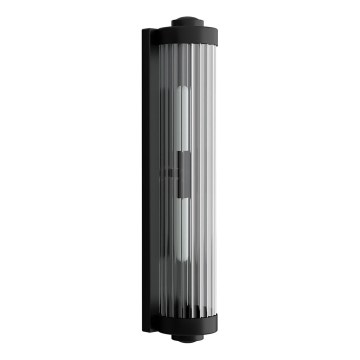 Open Design OR84498 - Vonios sieninis šviestuvas FUMI 2xG9/8W/230V IP44 juodas