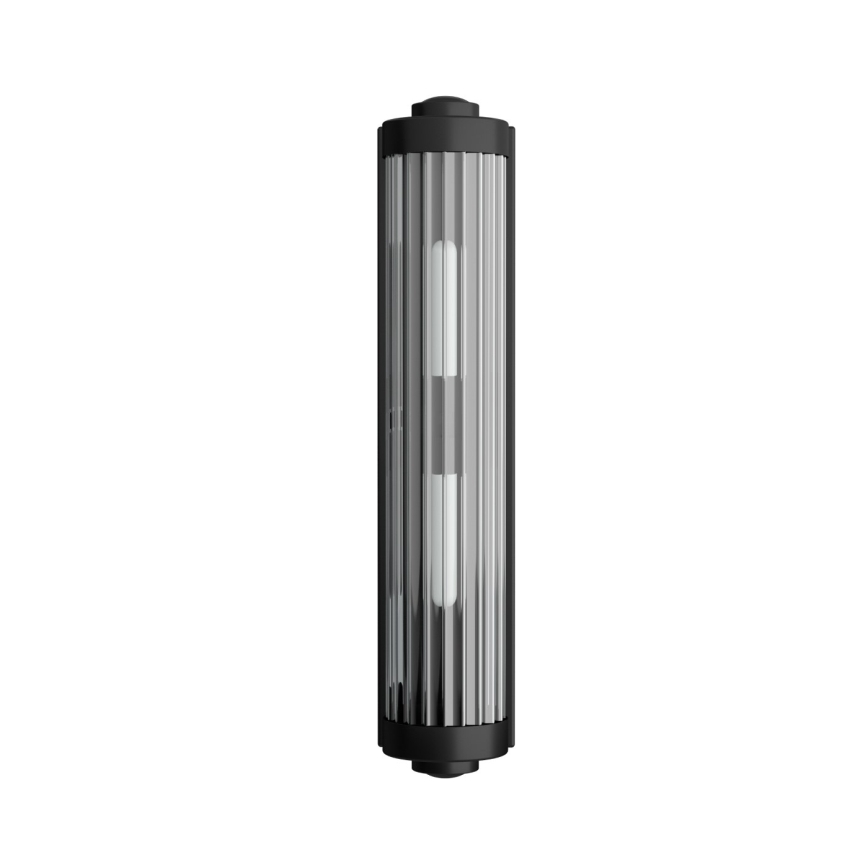 Open Design OR84498 - Vonios sieninis šviestuvas FUMI 2xG9/8W/230V IP44 juodas