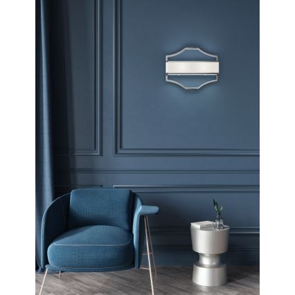 Open Design OR84504 - Sieninis šviestuvas GERDO 2xE14/12W/230V blizgus chromas/balta