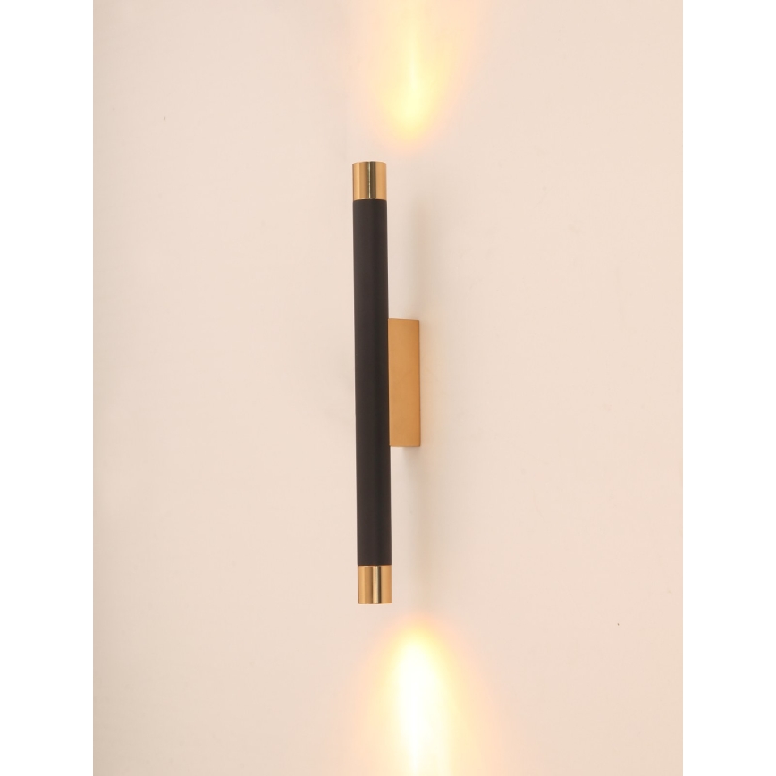 Open Design OR84573 - Sieninis šviestuvas Q 2xG9/3,5W/230V juodas/auksinis