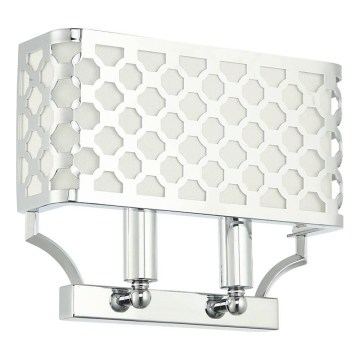 Open Design OR84597 - sieninis šviestuvas VERNO 2xE14/12W/230V blizgus chromas