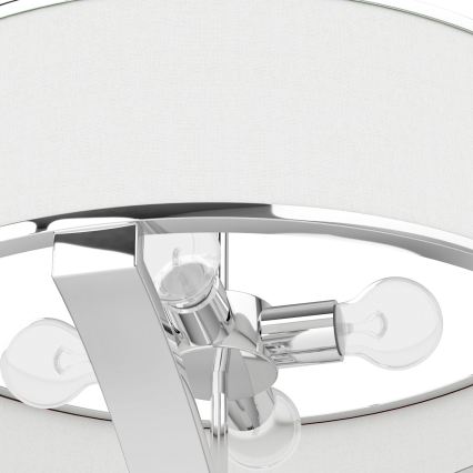 Open Design OR84801 - Pakabinamas šviestuvas ant strypo GERDO 4xE27/12W/230V blizgus chromas/balta