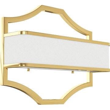 Open Design OR84832 - Sieninis šviestuvas GERDO 2xE14/12W/230V auksinis/baltas