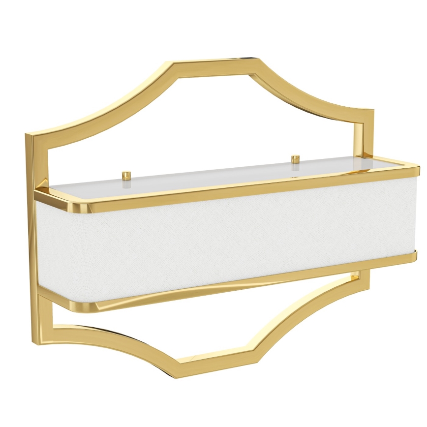 Open Design OR84832 - Sieninis šviestuvas GERDO 2xE14/12W/230V auksinis/baltas