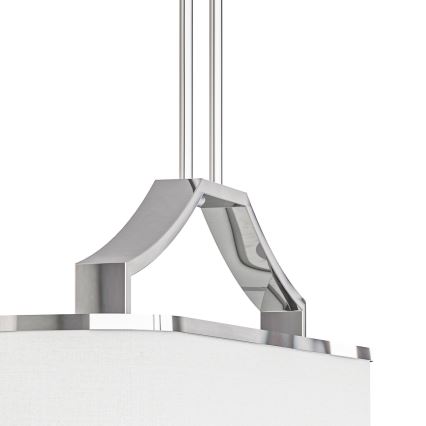 Open Design OR84849 - Pakabinamas šviestuvas GERDO OVALE su stiebu 6xE14/12W/230V blizgus chromas/balta