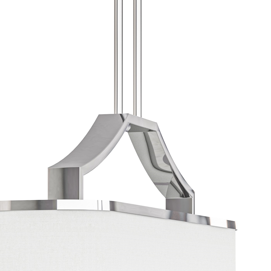 Open Design OR84849 - Pakabinamas šviestuvas GERDO OVALE su stiebu 6xE14/12W/230V blizgus chromas/balta