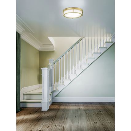 Open Design OR84955 - Lubinis šviestuvas ROMI 3xE14/12W/230V, Ø 40 cm, žalvaris