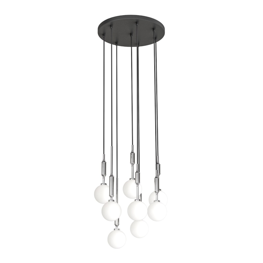 Open Design OR85327 - Pakabinamas šviestuvas ant laido ERO 8xG9/8W/230V blizgi chromo apdaila