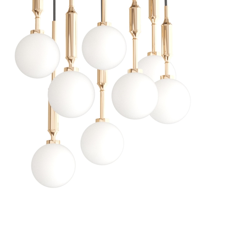 Open Design OR85334 - Pakabinamas šviestuvas ant laido ERO 8xG9/8W/230V auksinis