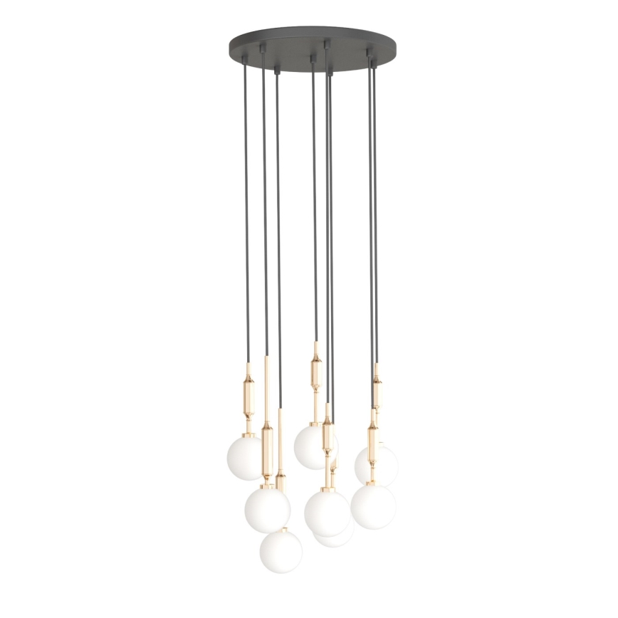 Open Design OR85334 - Pakabinamas šviestuvas ant laido ERO 8xG9/8W/230V auksinis