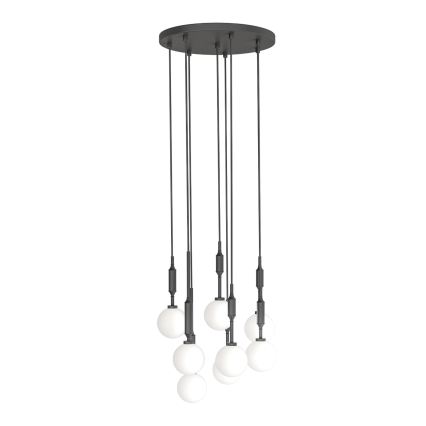 Open Design OR85341 - Pakabinamas šviestuvas su laidu ERO 8xG9/8W/230V juodas