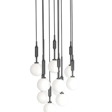 Open Design OR85372 - Pakabinama liustra ant troselio ERO 10xG9/8W/230V juoda