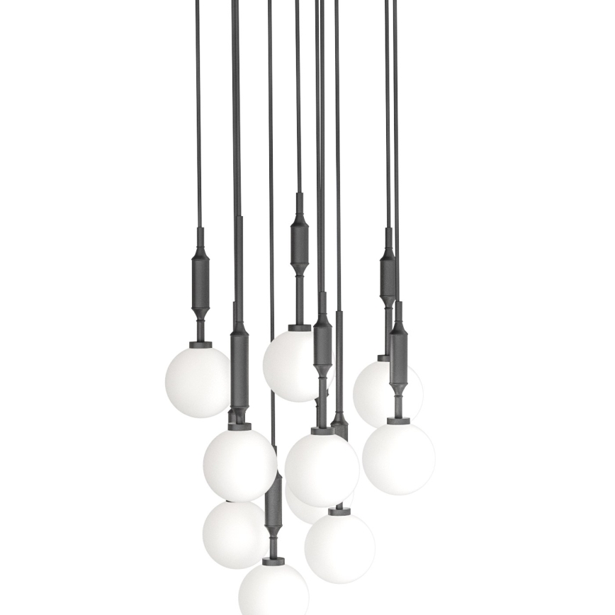 Open Design OR85372 - Pakabinama liustra ant troselio ERO 10xG9/8W/230V juoda