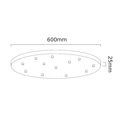 Open Design OR85402 - Pakabinamas šviestuvas ant laido ERO 12xG9/8W/230V juodas